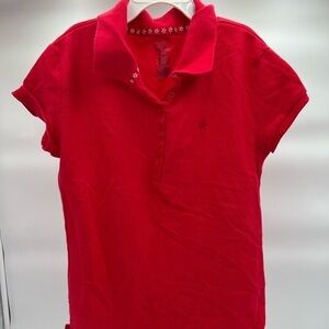 Girl’s So Real So Right Red, Green & Purple Polo Shirt Short Sleeved  3 shirt lo